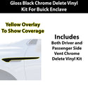 Fits Buick Enclave 2018-2021 Vinyl Chrome Delete Grille Blackout Decal Stickers Overlay Film