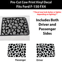 Animal Leopard Cheetah Rear Window Windshield Vinyl Decal Stickers Fits Ford F150 SuperCrew Cab 2009-2014