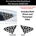 Genesis GV80 SUV 2021-2026 Animal Leopard Cheetah Cow Window Vinyl Decal Stickers