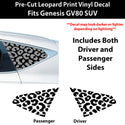 Genesis GV80 SUV 2021-2026 Animal Leopard Cheetah Cow Window Vinyl Decal Stickers