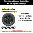 Hyundai Ioniq 9 2026+ Blackout Chrome Delete Kit – Precut Gloss Black Vinyl Overlays Film