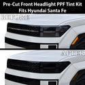 Fits Hyundai Santa Fe 2024-2026 Full Headlight Taillight Precut Smoked PPF Tint Kit Film Overlay