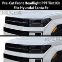 Fits Hyundai Santa Fe 2024-2026 Full Headlight Taillight Precut Smoked PPF Tint Kit Film Overlay