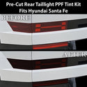 Fits Hyundai Santa Fe 2024-2026 Full Headlight Taillight Precut Smoked PPF Tint Kit Film Overlay