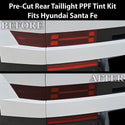 Fits Hyundai Santa Fe 2024-2026 Full Headlight Taillight Precut Smoked PPF Tint Kit Film Overlay