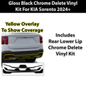 Fits KIA Sorento 2024+ Vinyl Chrome Delete Grille Blackout Decal Stickers Overlay Film