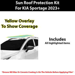 Fits KIA Sportage 2023+ Precut Premium Sunroof Panoramic Roof Protection Film Clear Bra Decal Film Kit - Bogar Tech Designs
