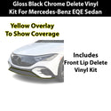 Fits Mercedes-Benz EQE Sedan 2023-2026 Vinyl Chrome Delete Grille Blackout Decal Stickers Overlay Film