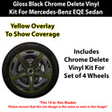 Fits Mercedes-Benz EQE Sedan 2023-2026 Vinyl Chrome Delete Grille Blackout Decal Stickers Overlay Film