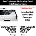 Fits Nissan Armada 2025-2026 Animal Leopard Cheetah Cow Window Vinyl Decal Stickers