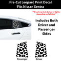 Fits Nissan Sentra 2026+ Animal Leopard Cheetah Cow Window Vinyl Decal Stickers
