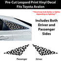 Toyota Avalon 2019-2022 Animal Leopard Cheetah Cow Window Vinyl Decal Stickers