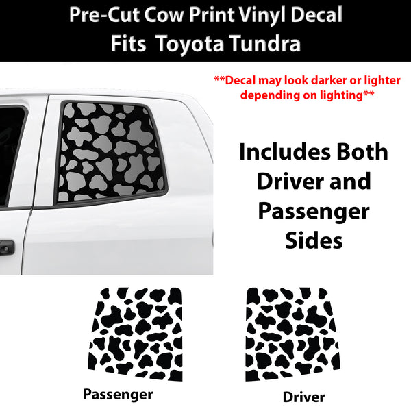 Animal Leopard Cheetah Rear Window Windshield Vinyl Decal Stickers Fits Toyota Tundra 2007-2021