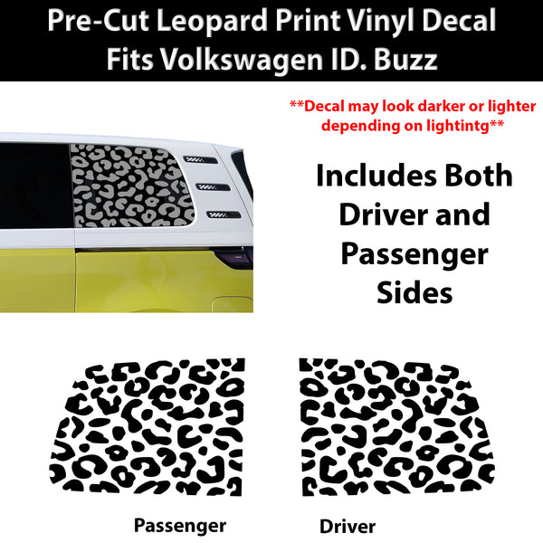 Volkswagen ID. Buzz 2025 Animal Leopard Cheetah Cow Window Vinyl Decal Stickers