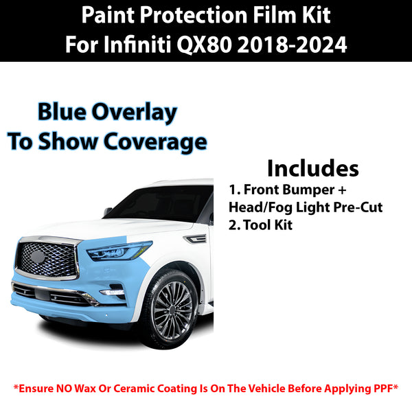 Fits Infiniti QX80 2018+  Precut Premium Paint Protection Film Clear Bra PPF Decal Film Kit