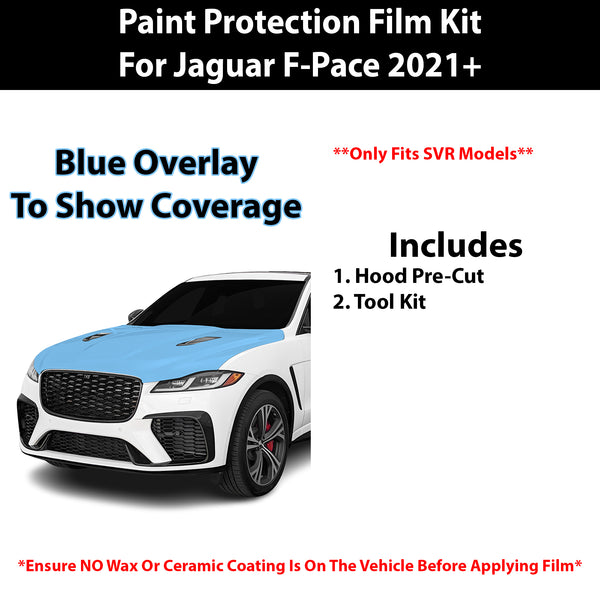 Fits Jaguar F-Pace (SVR) 2021+ Precut Premium Paint Protection Film Clear Bra PPF Decal Film Kit Cover