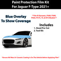 Fits Jaguar F-TYPE 2021+ Precut Premium Paint Protection Film Clear Bra PPF Decal Film Kit Cover