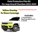 Fits Jeep Grand Cherokee 2022+ Precut Premium Paint Protection Film Clear Bra PPF Decal Film Kit Cover