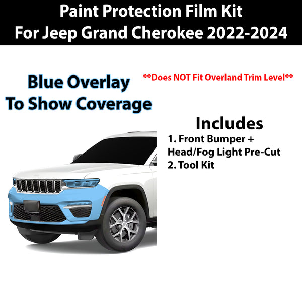 Fits Jeep Grand Cherokee 2022+ Precut Premium Paint Protection Film Clear Bra PPF Decal Film Kit Cover