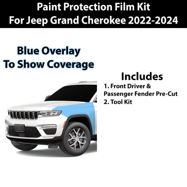 Fits Jeep Grand Cherokee 2022+ Precut Premium Paint Protection Film Clear Bra PPF Decal Film Kit Cover