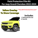 Fits Jeep Grand Cherokee 2022+ Precut Premium Paint Protection Film Clear Bra PPF Decal Film Kit Cover