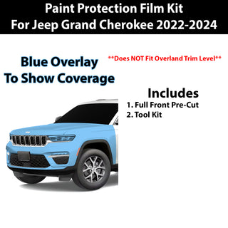 Fits Jeep Grand Cherokee 2022+ Precut Premium Paint Protection Film Clear Bra PPF Decal Film Kit Cover