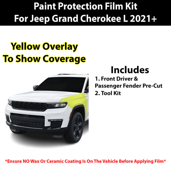 Fits Jeep Grand Cherokee L 2021+ Precut Premium Paint Protection Film Clear Bra PPF Decal Film Kit