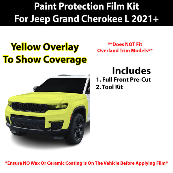 Fits Jeep Grand Cherokee L 2021+ Precut Premium Paint Protection Film Clear Bra PPF Decal Film Kit