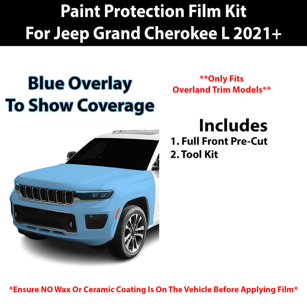 Fits Jeep Grand Cherokee L (Overland) 2021+ Precut Premium Paint Protection Film Clear Bra PPF Decal Film Kit