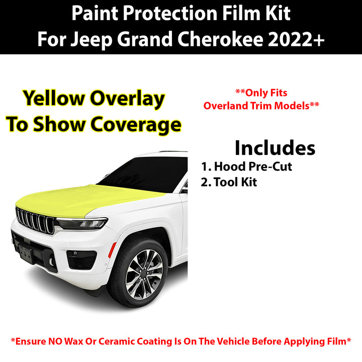 Fits Jeep Grand Cherokee (Overland) 2022+ Precut Premium Paint Protection Film Clear Bra PPF Decal Film Kit - Bogar Tech Designs