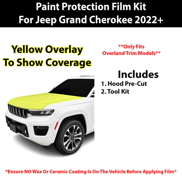 Fits Jeep Grand Cherokee (Overland) 2022+ Precut Premium Paint Protection Film Clear Bra PPF Decal Film Kit