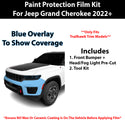 Fits Jeep Grand Cherokee Trailhawk 2022+ Precut Premium Paint Protection Film Clear Bra PPF Decal Film Kit