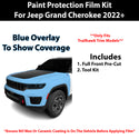 Fits Jeep Grand Cherokee Trailhawk 2022+ Precut Premium Paint Protection Film Clear Bra PPF Decal Film Kit