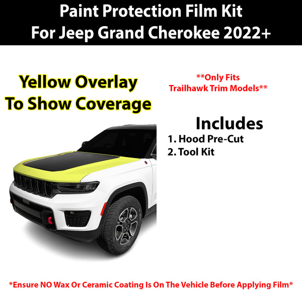 Fits Jeep Grand Cherokee Trailhawk 2022+ Precut Premium Paint Protection Film Clear Bra PPF Decal Film Kit