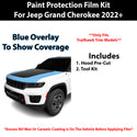 Fits Jeep Grand Cherokee Trailhawk 2022+ Precut Premium Paint Protection Film Clear Bra PPF Decal Film Kit