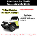 Fits Jeep Wrangler (Rubicon) 2024+ Precut Premium Paint Protection Film Clear Bra PPF Decal Film Kit