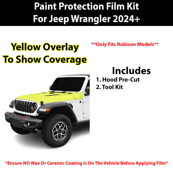 Fits Jeep Wrangler (Rubicon) 2024+ Precut Premium Paint Protection Film Clear Bra PPF Decal Film Kit