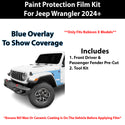 Fits Jeep Wrangler (Rubicon X) 2024+ Precut Premium Paint Protection Film Clear Bra PPF Decal Film Kit