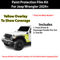 Fits Jeep Wrangler (Willys) 2024+ Precut Premium Paint Protection Film Clear Bra PPF Decal Film Kit