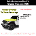 Fits Jeep Wrangler (Willys) 2024+ Precut Premium Paint Protection Film Clear Bra PPF Decal Film Kit