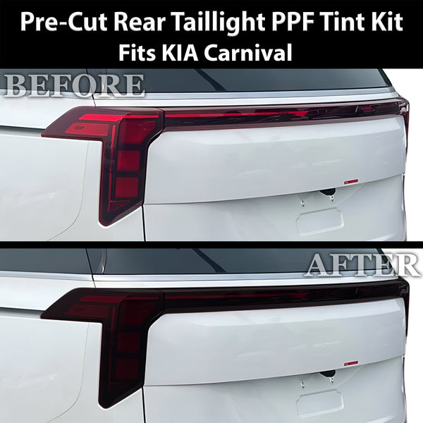 Fits Kia Carnival 2025-2026 Full Headlight Taillight Precut Smoked PPF Tint Kit Film Overlay