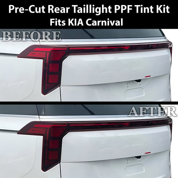 Fits Kia Carnival 2025-2026 Full Headlight Taillight Precut Smoked PPF Tint Kit Film Overlay