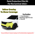 Fits Kia Carnival 2022+ Precut Premium Paint Protection Film Clear Bra PPF Decal Film Kit Cover