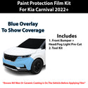 Fits Kia Carnival 2022+ Precut Premium Paint Protection Film Clear Bra PPF Decal Film Kit Cover