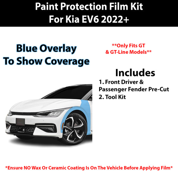 Fits Kia EV6 (GT/ GT-Line) 2022+ Precut Premium Paint Protection Film Clear Bra PPF Decal Film Kit Cover