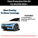 Fits Kia EV6 (GT/ GT-Line) 2022+ Precut Premium Paint Protection Film Clear Bra PPF Decal Film Kit Cover