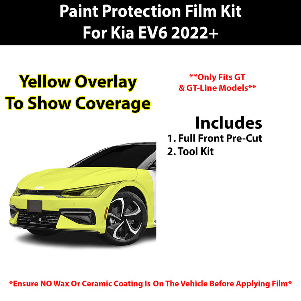 Fits Kia EV6 (GT/ GT-Line) 2022+ Precut Premium Paint Protection Film Clear Bra PPF Decal Film Kit Cover