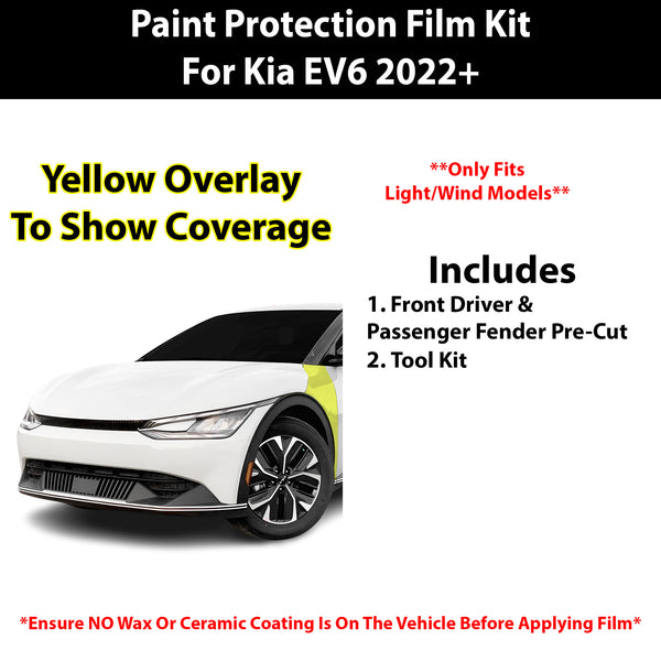 Fits Kia EV6 (Light/ Wind) 2022+ Precut Premium Paint Protection Film Clear Bra PPF Decal Film Kit