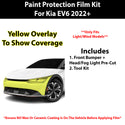 Fits Kia EV6 (Light/ Wind) 2022+ Precut Premium Paint Protection Film Clear Bra PPF Decal Film Kit