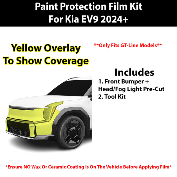 Fits Kia EV9 (GT-Line) 2024+ Precut Premium Paint Protection Film Clear Bra PPF Decal Film Kit